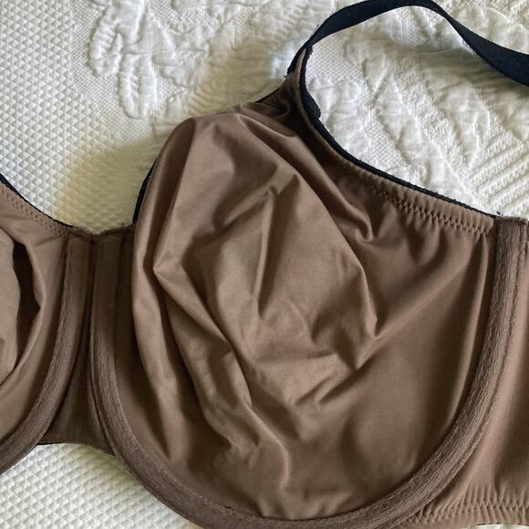 Wacoal Lot of 2 Bras 36G Bra 857303 Back Appeal Minimizer black & nude - Picture 9 of 15